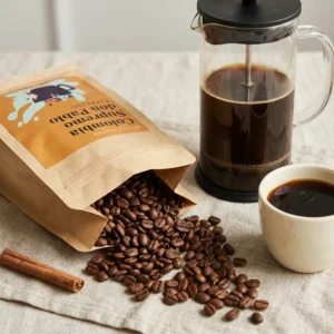 Colombia Supremo Don Pablo Quindio Washed waga 250g — zdjęcie lifestyle